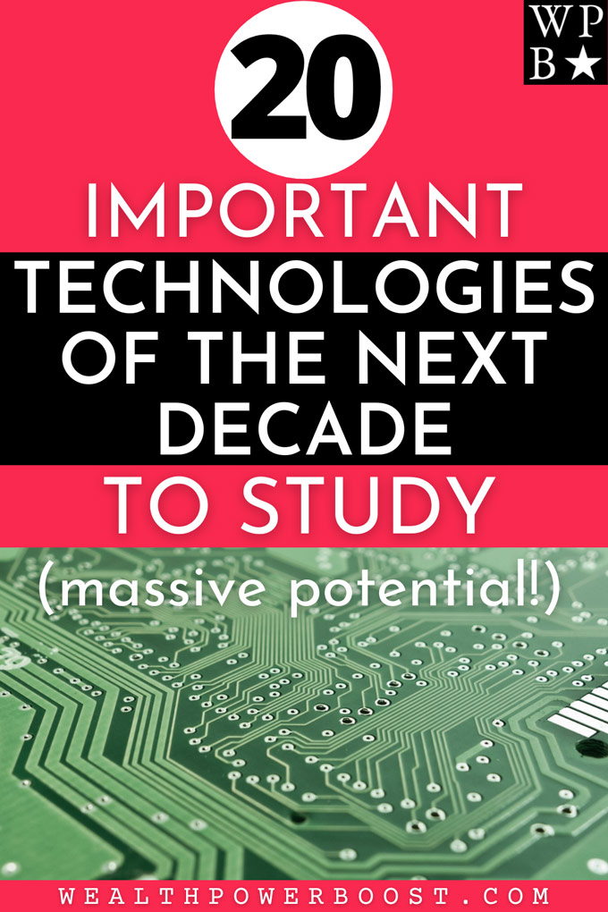 20 Important Technologies Of The Next Decade To Study