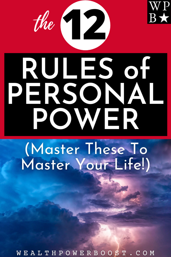 The Twelve Rules Of Personal Power